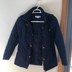 Ellen Tracy Navy Blue Coat